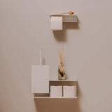 Toilet Roll Holder Berno with Shelf