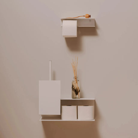 Toilet Roll Holder Berno with Shelf