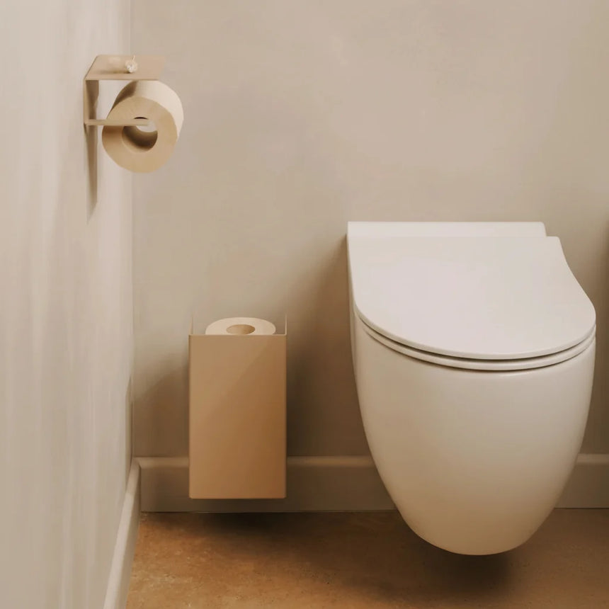 Toilet Roll Holder Berno with Shelf