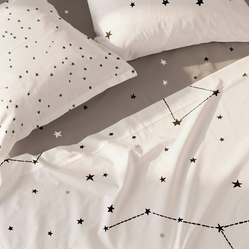 Constellation Cotton Flat Sheet, White