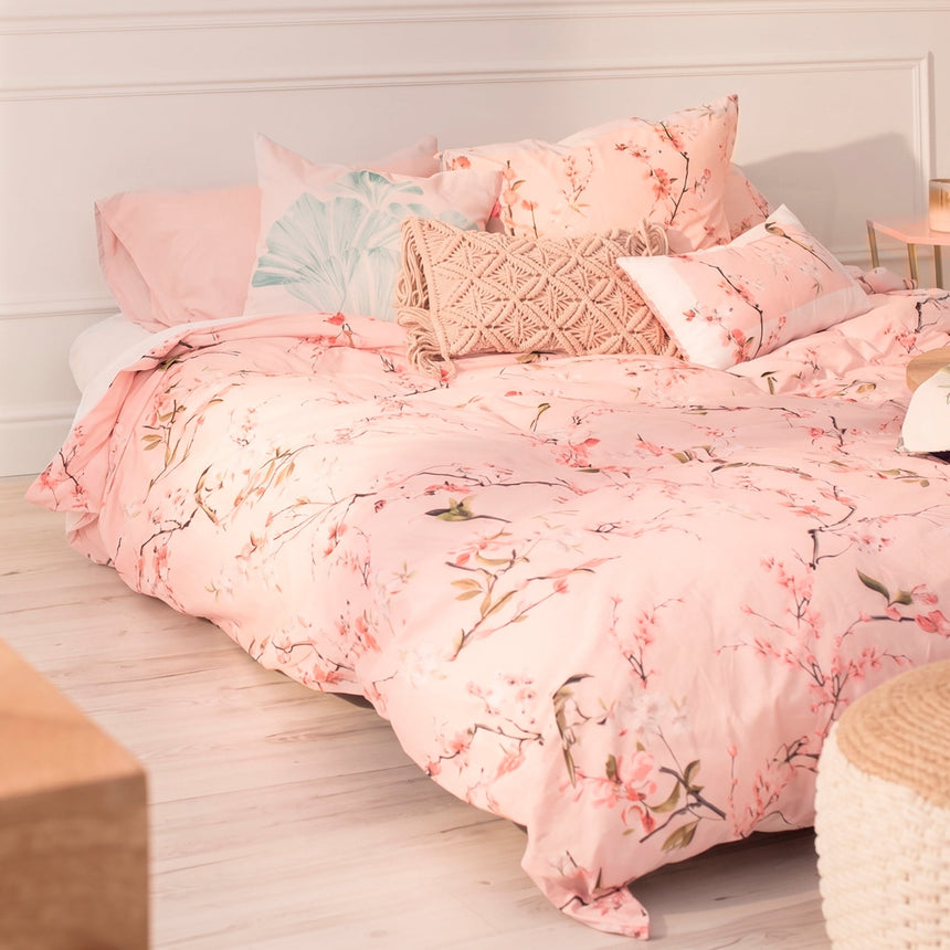 Chinoiserie rose Funda nórdica