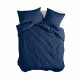 Basic Cotton Duvet Cover, Navy Blue
