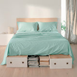 Basic Cotton Flat Sheet, Mint