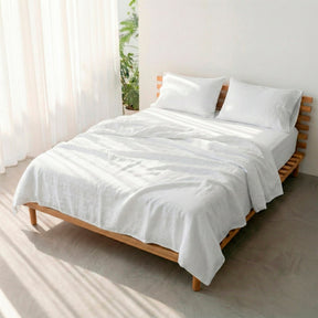 White Basic cotton flat sheet