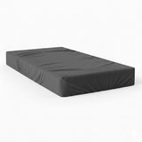 Basic Cotton Fitted Sheet, Dark Grey