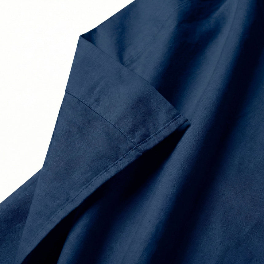 Basic Cotton Flat Sheet, Navy Blue