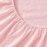 Basic Cotton Fitted Sheet, Pale Pink