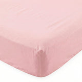 Pale Pink Basic cotton fitted sheet