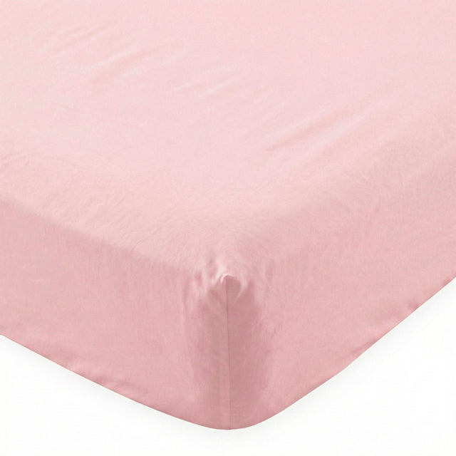 Pale Pink Basic cotton fitted sheet