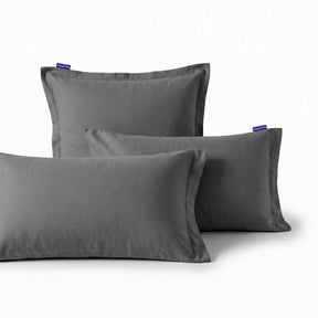 Dark Grey Basic cotton pillowcase