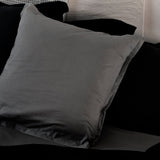 Basic Cotton Pillowcase, Dark Grey