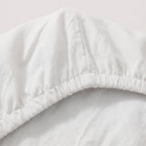 Basic Cotton Fitted Sheet, White