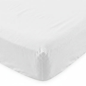 White Basic cotton fitted sheet