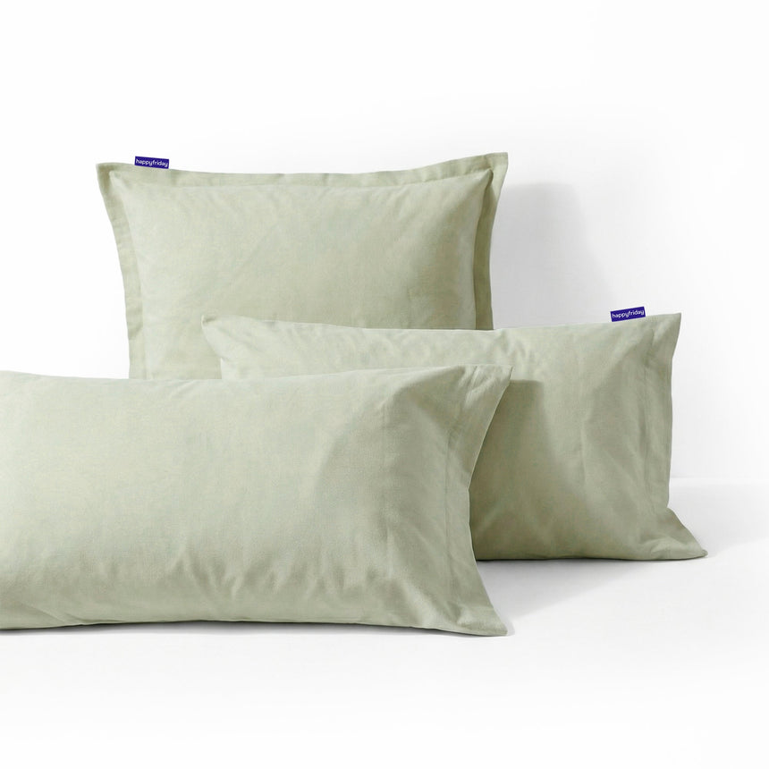Clay Beige Basic cotton pillowcase