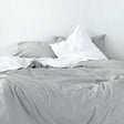 Light Grey basic duvet cover