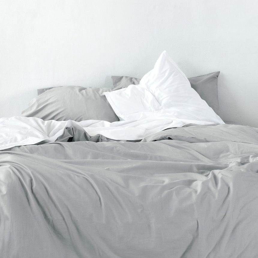 Light Grey basic duvet cover