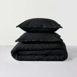Basic Cotton Duvet Cover, Black