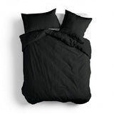 Basic Cotton Duvet Cover, Black