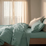 Basic Cotton Duvet Cover, Mint