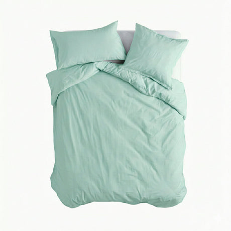 Basic Cotton Duvet Cover, Mint