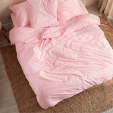 Basic Cotton Duvet Cover, Pale Pink