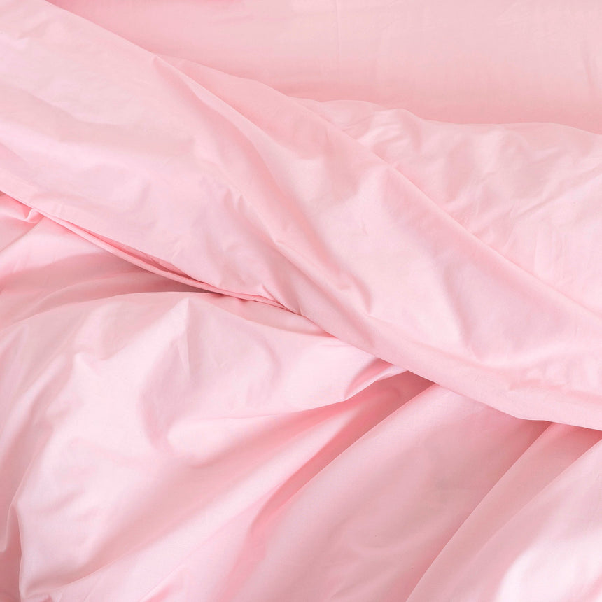 Basic Cotton Duvet Cover, Pale Pink