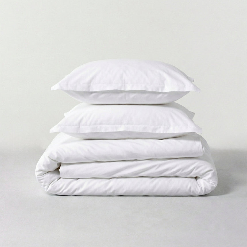 Basic Cotton Duvet Cover, White