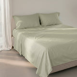 Clay Beige Basic cotton flat sheet