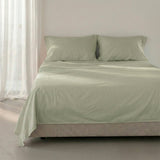Basic Cotton Flat Sheet, Clay Beige