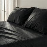 Basic Cotton Pillowcase, Black