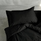 Basic Cotton Pillowcase, Black