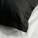 Basic Cotton Pillowcase, Black