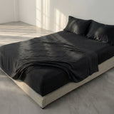 Basic Cotton Fitted Sheet, Black