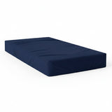 Basic Cotton Fitted Sheet, Navy Blue