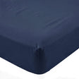 Navy Blue Basic cotton fitted sheet