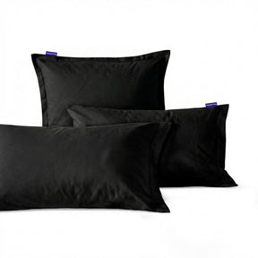 Black Basic cotton pillowcase