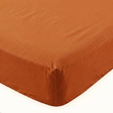 Terracotta Basic cotton fitted sheet