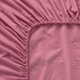 Basic Cotton Fitted Sheet, Magenta