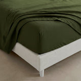 Fitted Sheet Basic Olive Green
