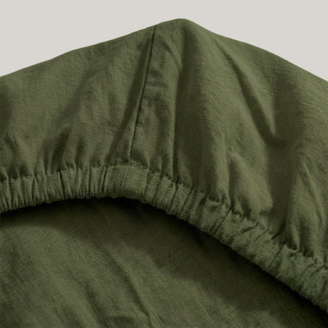 Fitted Sheet Basic Olive Green