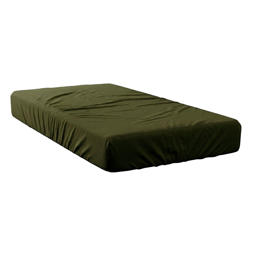 Fitted Sheet Basic Olive Green