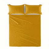 Basic Cotton Flat Sheet, Mustard