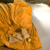 Basic Cotton Duvet Cover, Mustard