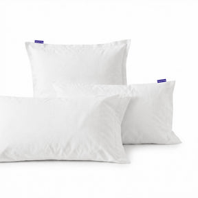 White basic percale cotton pillowcase