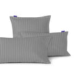 Grey oxford jacquard cotton pillowcase