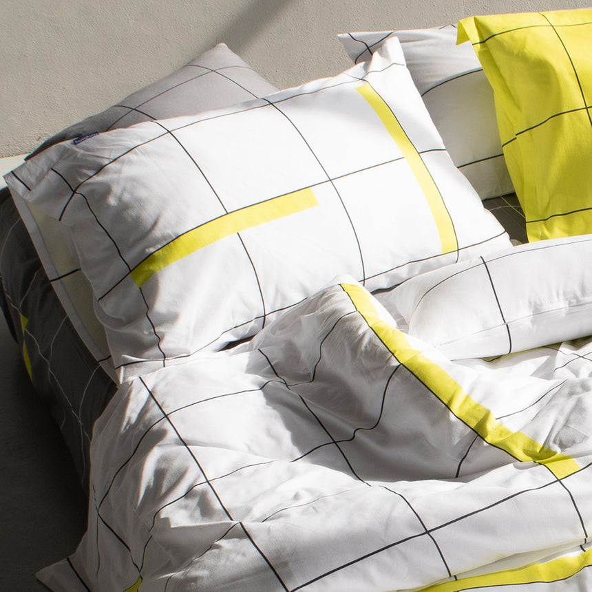 Firefly Cotton Pillowcase, Yellow