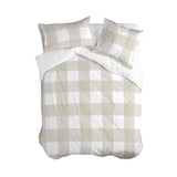 Gingham Funda nórdica Beige