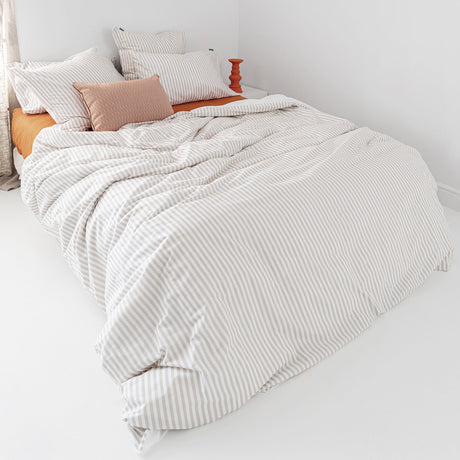 Duvet Cover Layering Beige