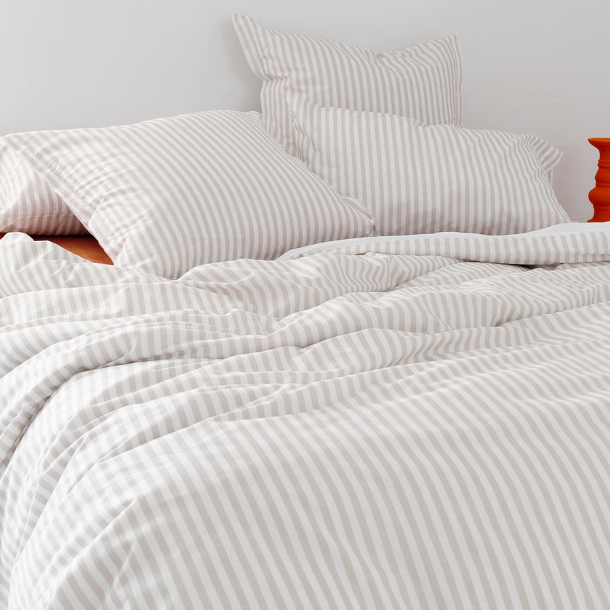 Duvet Cover Layering Beige