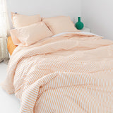 Duvet Cover Layering Peach